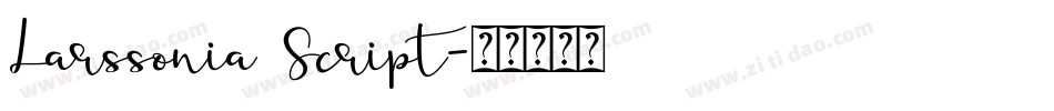 Larssonia Script字体转换